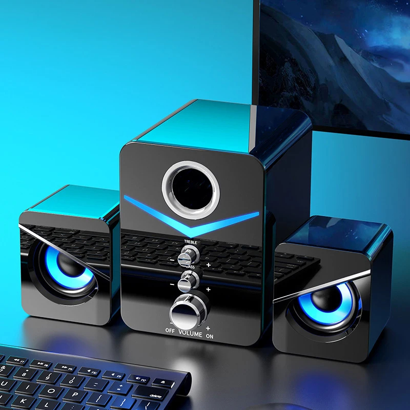 Bluetoothホームシアターベースシステム,ミニスピーカ - Gaming Speaker 2.1 のレビューと価格