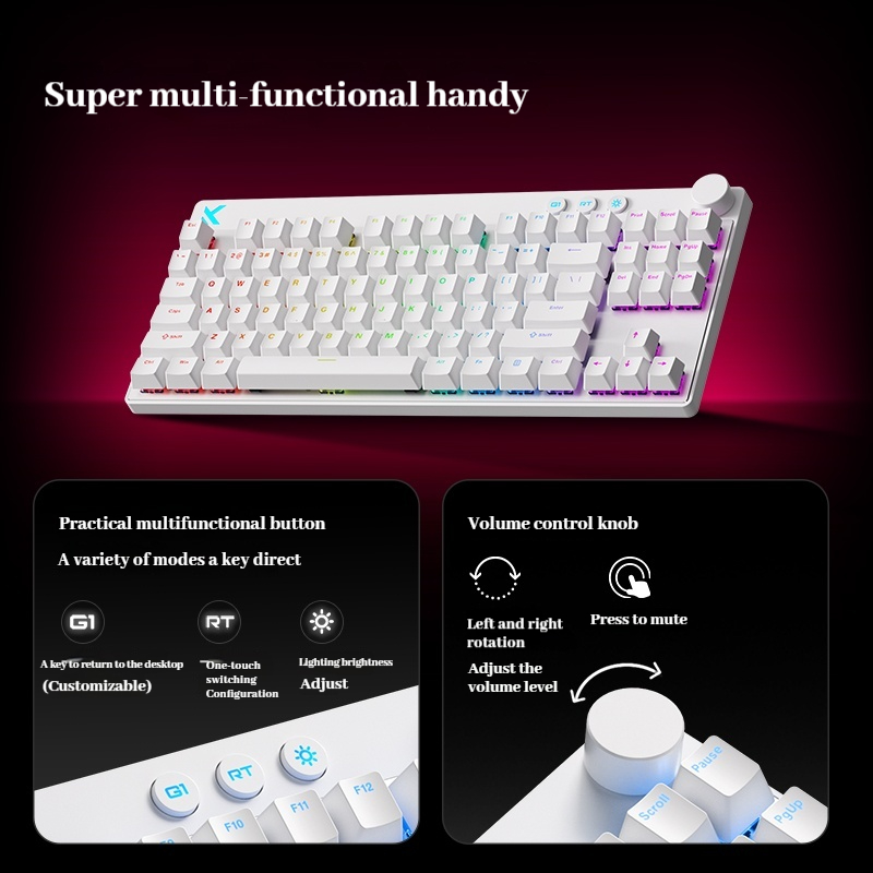 Mchose ミックス 87 磁気軸 Esports 有線メ - Esports Gaming Events のレビューと価格