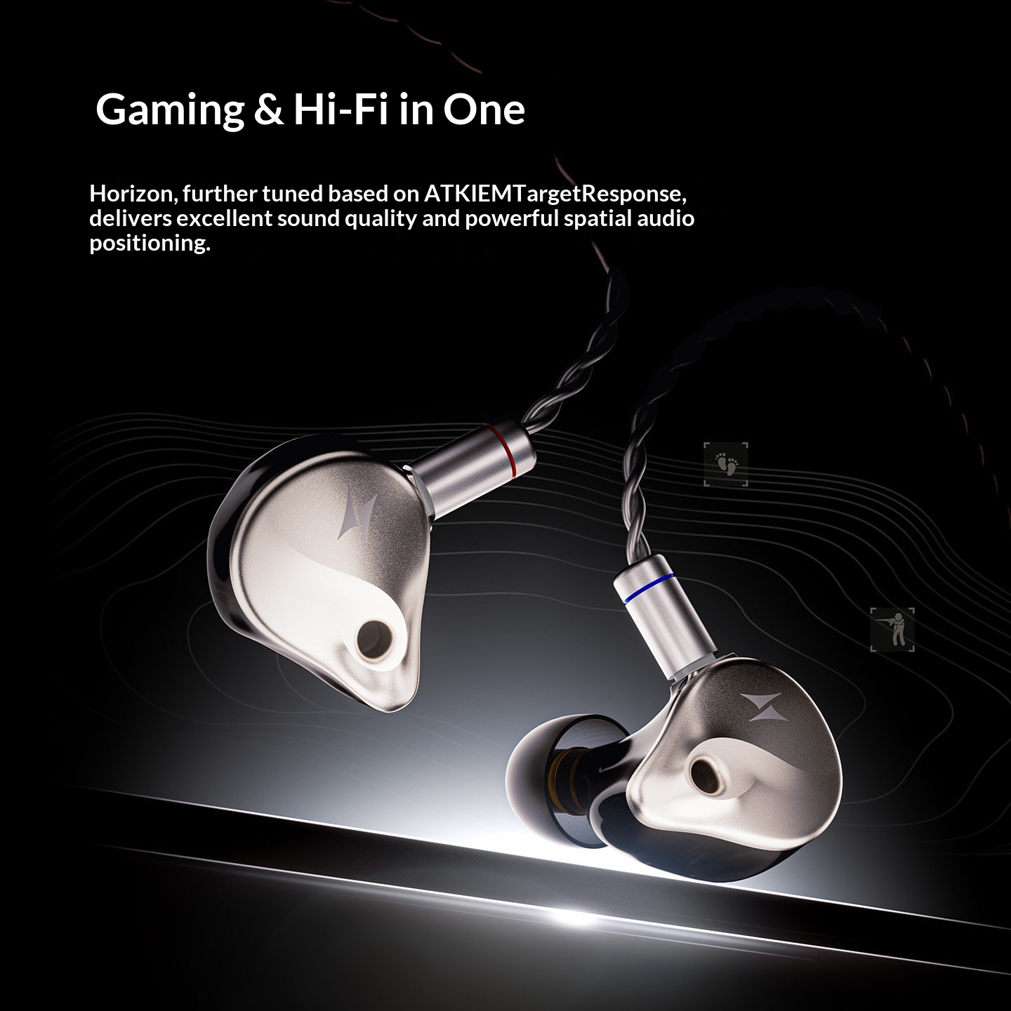 ATKホライゾン有線インイヤーゲーミングイヤホンHIFI高音 - Esports Gaming Headphones のレビューと価格